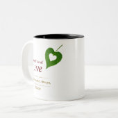 ハートリーフの愛 – マママママグ ツートーンマグカップ (正面左)