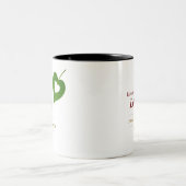 ハートリーフの愛 – マママママグ ツートーンマグカップ (中央)