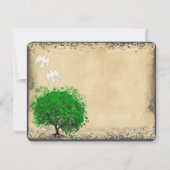 ハートリーフエメラルドツリーハト鳥ありがとう サンキューカード (裏面)