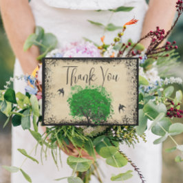 ハートリーフエメラルドツリーラブバード サンキューカード