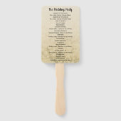 ハートリーフツリー結婚式 プログラム ハンドファン (裏面)