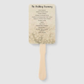 ハートリーフツリー結婚式 プログラム ハンドファン (正面)