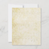 ハートリーフラベンダーツリーヴィンテージバ結婚ードズ サンキューカード (裏面)