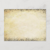 ハートリーフラベンダーツリーヴィンテージバ結婚ードズ ポストカード (裏面)