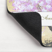 ハートリーフラベンダーツリーヴィンテージバ結婚ードズ マウスパッド (コーナー)