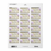 ハートリーフラベンダーツリーヴィンテージバ結婚ードズ ラベル (フルシート)