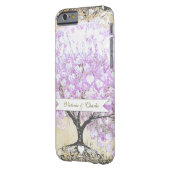 ハートリーフラベンダーツリーヴィンテージバ結婚ードズ Case-Mate iPhoneケース (裏面左)