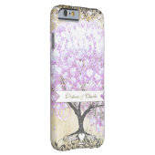 ハートリーフラベンダーツリーヴィンテージバ結婚ードズ Case-Mate iPhoneケース (裏面/右)