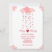 ハートレインディライト誕生日 招待状 (正面)