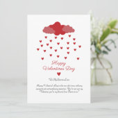 ハートレインレッドデライトカップルバレンタインデー シーズンカード (スタンド正面)