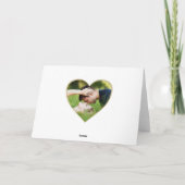 ハートレザープリントラブバレンタインデー写真 シーズンカード (裏面)