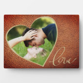 ハートレザープリントラブバレンタイン`Dayフォト  フォトプラーク (正面)