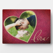 ハートレザープリントラブバレンタイン`Dayフォト フォトプラーク (正面)
