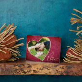 ハートレザープリントラブバレンタイン`Dayフォト フォトプラーク (側面)