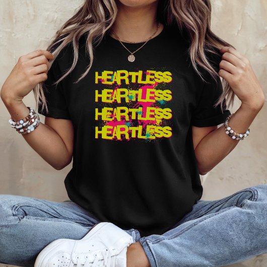 ハートレスアーバングラフィティグランジ Tシャツ