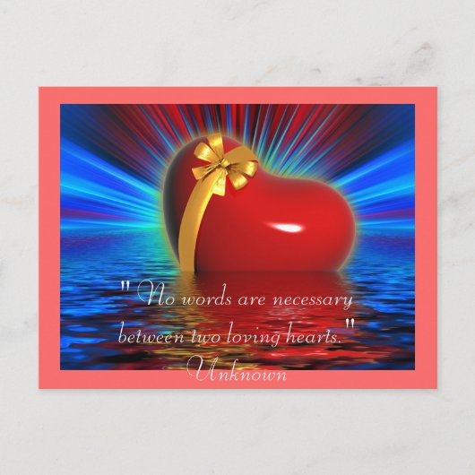 ハートレッドダンスピースラブパーティー運命 ポストカード (正面)