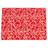 ハートレッドビッグリトルバレンタインデー ラージペーパーバッグ (正面)