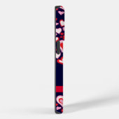 ハートレッド・ピンク、メイヴ、ネイビーの名前 Case-Mate iPhoneケース (裏面 / 右)