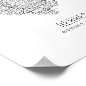 ハートレンヌ市地図(フランス) ポスター (角)