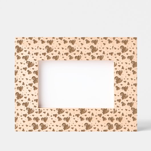 ハートレーザエッチング写真フレーム レーザー彫刻フレーム (正面)