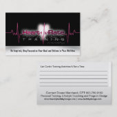 ハートレートトレーニングゴールカード 名刺 (正面/裏面)