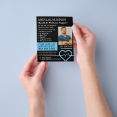 ハートレートモニター、一般開業医、ナース チラシ (手)