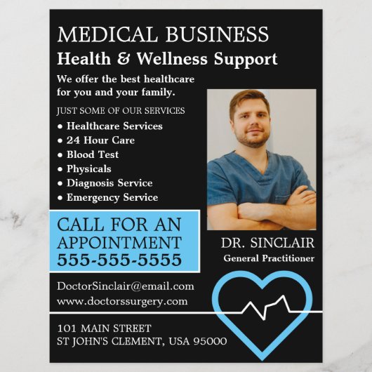 ハートレートモニター、一般開業医、ナース チラシ (正面)