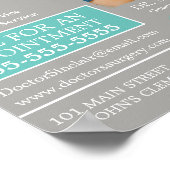 ハートレートモニター、一般開業医、ナース ポスター (角)