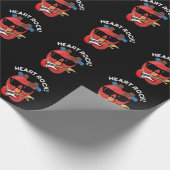 ハートロおもしろいックミュージックプンダークBG ラッピングペーパー (角)