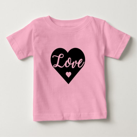 ハートロゴ ベビーTシャツ (正面)