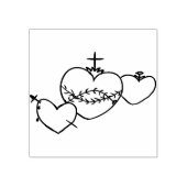 ハートロザリオのロゴスタンプ ラバースタンプ (インプリント)