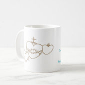 ハートロザリーコーヒーマグ コーヒーマグカップ (正面左)