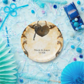 ハートロックおよび鍵ヴィンテージ結婚アンティークのプレート ペーパープレート (パーティー)