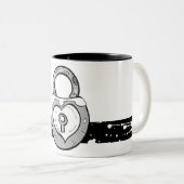 ハートロックのマグ ツートーンマグカップ (正面右)
