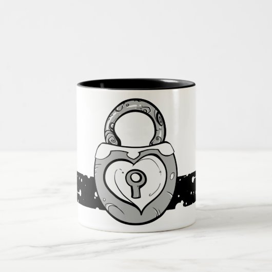 ハートロックのマグ ツートーンマグカップ (中央)