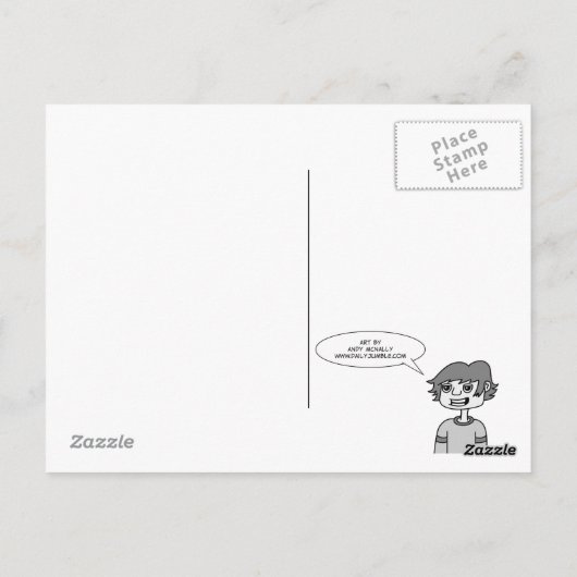 ハートロボット – はがき (裏面)