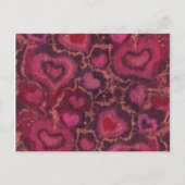 ハートロマンチックラブヴァレンティーンズデイグリーティングカード シーズンポストカード (正面)