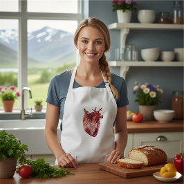 ハートロングアフロンタル ロングエプロン