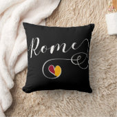 ハートローマ、ローマ、イタリアイタリアン、 クッション (ブランケット)