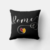 ハートローマ、ローマ、イタリアイタリアン、 クッション (裏面)