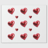 ハートワーピング紙 ラッピングペーパー (フラット)