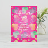 ハートヴァレンティーンズデイパーティの招待状 招待状 (スタンド正面)