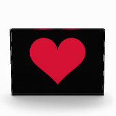 ハートヴァレンティーンズデイラブハート フォトブロック (正面)