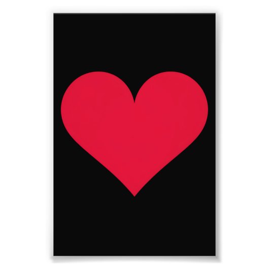 ハートヴァレンティーンズデイラブハート フォトプリント            (正面)