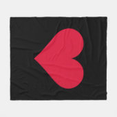 ハートヴァレンティーンズデイラブハート フリースブランケット (正面(横))