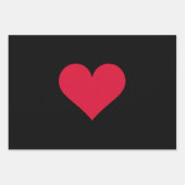 ハートヴァレンティーンズデイラブハート ラッピングペーパーシート (正面)