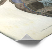 ハートヴィンテージ構造プリント ポスター (角)