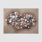 ハートヴィンテージ裁縫ボタン写真 薄葉紙 (正面)