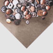 ハートヴィンテージ裁縫ボタン写真 薄葉紙 (詳細)