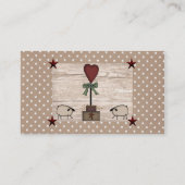 ハート一時名刺 名刺 (裏面)